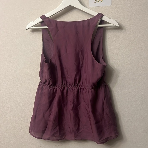 Forever 21 burgundy Sleeveless Pleated Tank Top - Picture 8 of 8